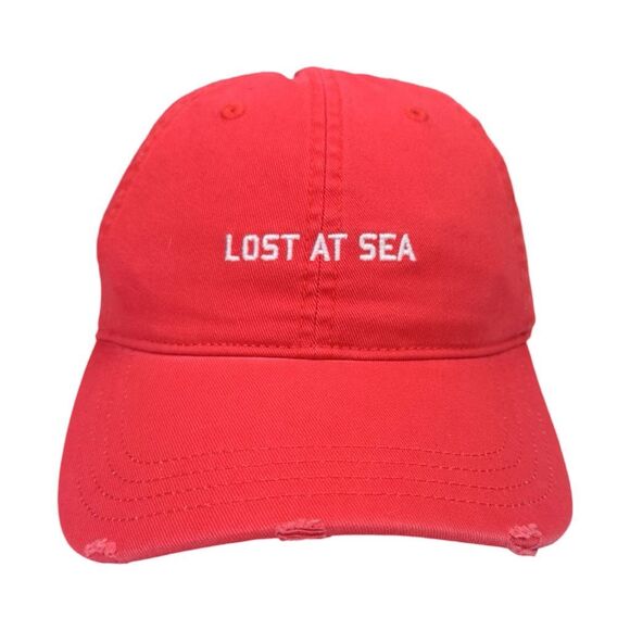 aerie Accessories - aerie Embroidered LOST AT SEA StrapBack Hat - One Size